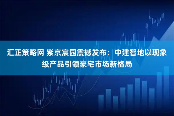 汇正策略网 紫京宸园震撼发布：中建智地以现象级产品引领豪宅市场新格局